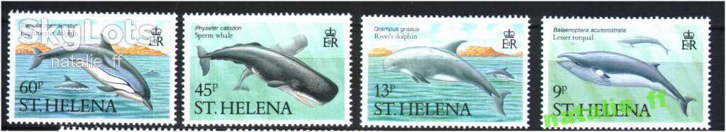 NM Св. Елена 1987 г MNH п/серия - киты дельфины - фото фото фото 0