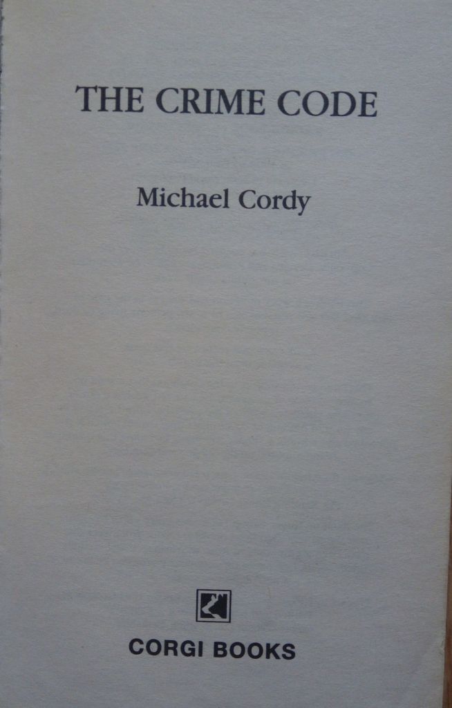 Crime Code The Michael Cordy English на Английском книга - фото фото фото 1