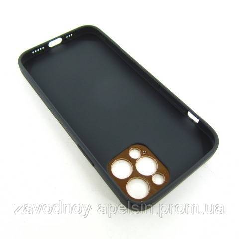 IPhone 12 pro кожанный чехол Epik black - фото фото фото 1
