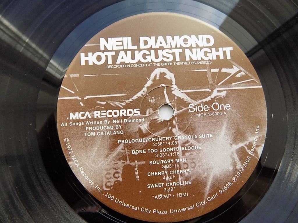 Виниловые пластинки Neil Diamond - Hot August Night Пр-во США 2 шт - фото фото фото 7