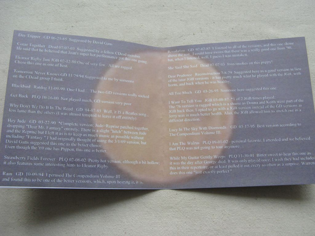 CD Beatles Tribute. Greatful Dead Play Beatles. 2 CD. - фото фото фото 3
