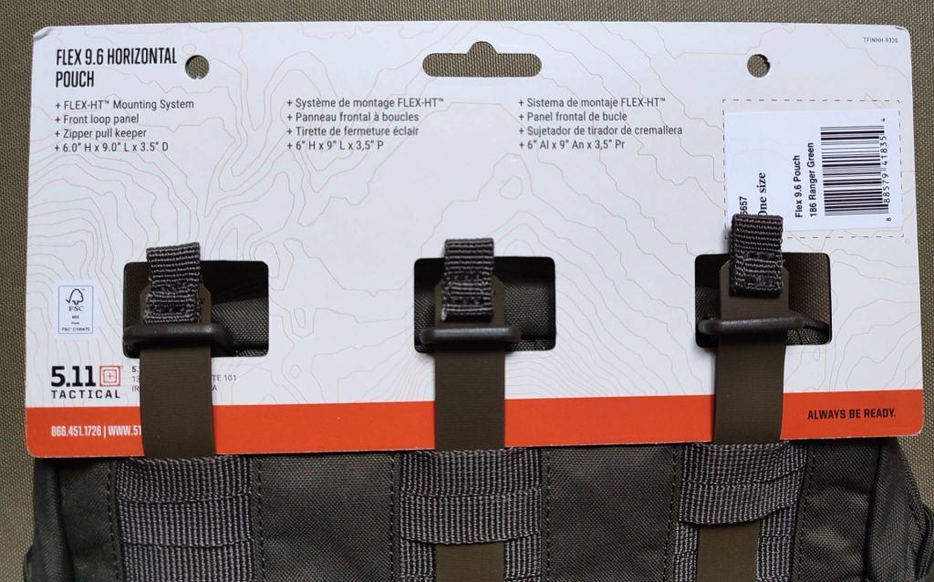 Подсумок 5.11 Tactical Flex 9x6 Horizontal Pouch - фото фото фото 2