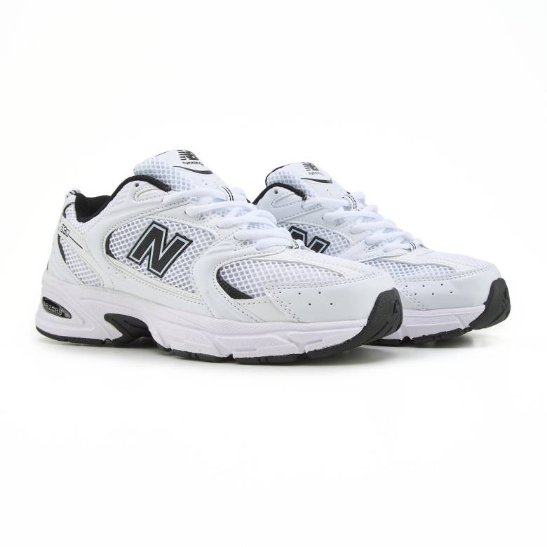 New Balance 530 White Black Logo v2 39 - фото фото фото 1