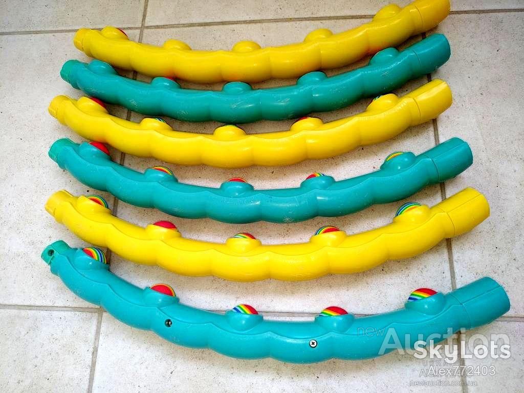 Обруч массажный хула хуп Hula Hoop Technogym 358 диаметр 90 см Green-Yellow - фото фото фото 3