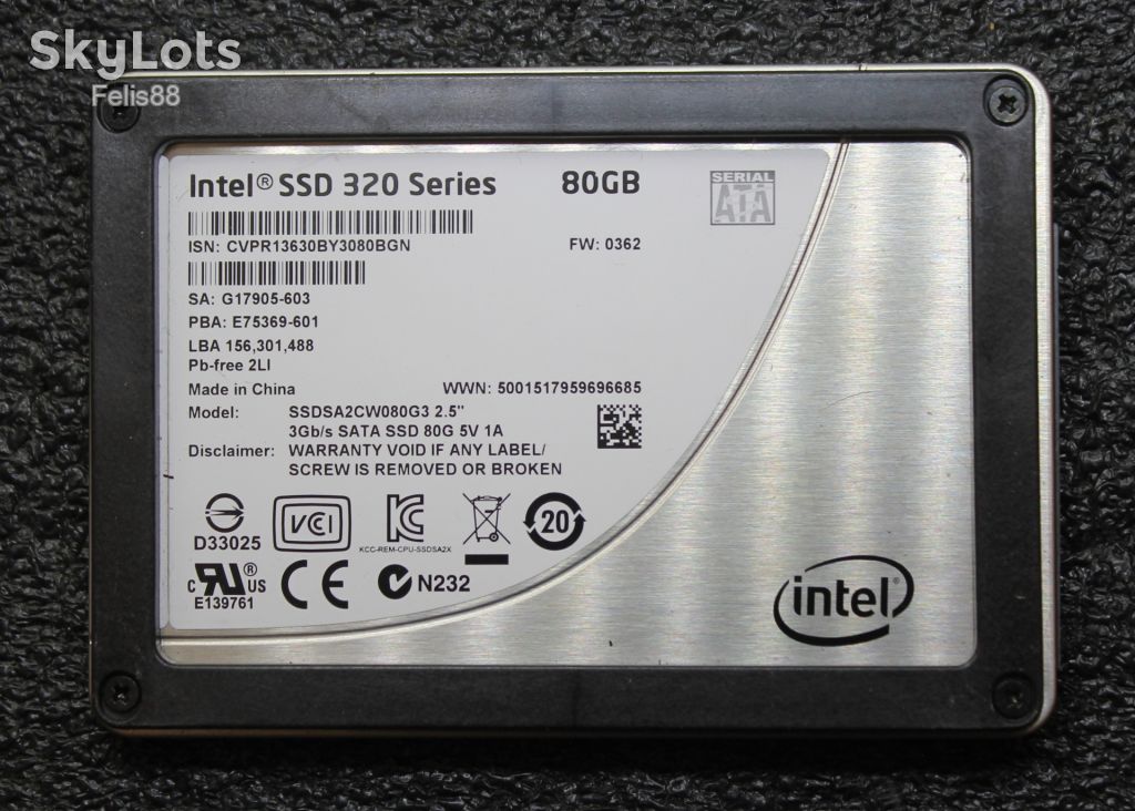 Накопитель SSD 2.5" 80GB - Intel SSDSA2CW080G3 - 70-83% - РАБОЧИЙ - фото фото фото 8