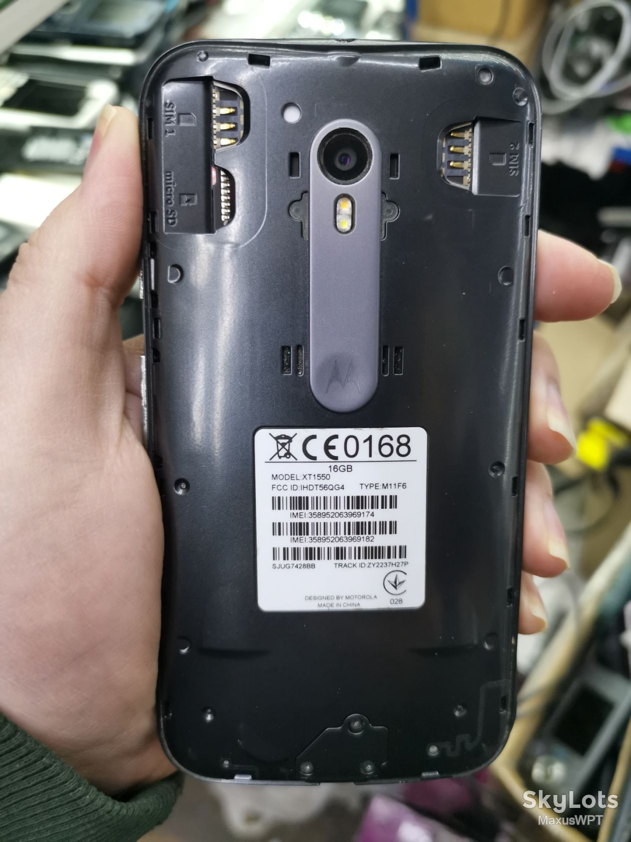 #2283 sklad Motorola xt1550 black - фото фото фото 1