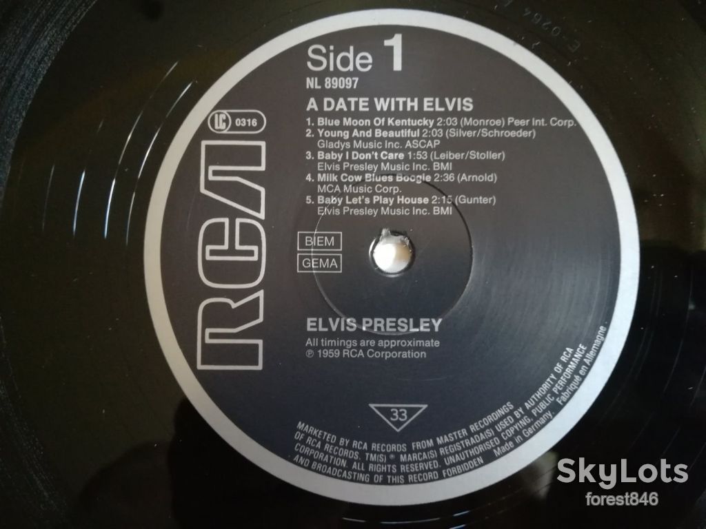 A date with Elvis  (глянс. конв.)-NM+, Німеччина  (&amp;17) - фото фото фото 2