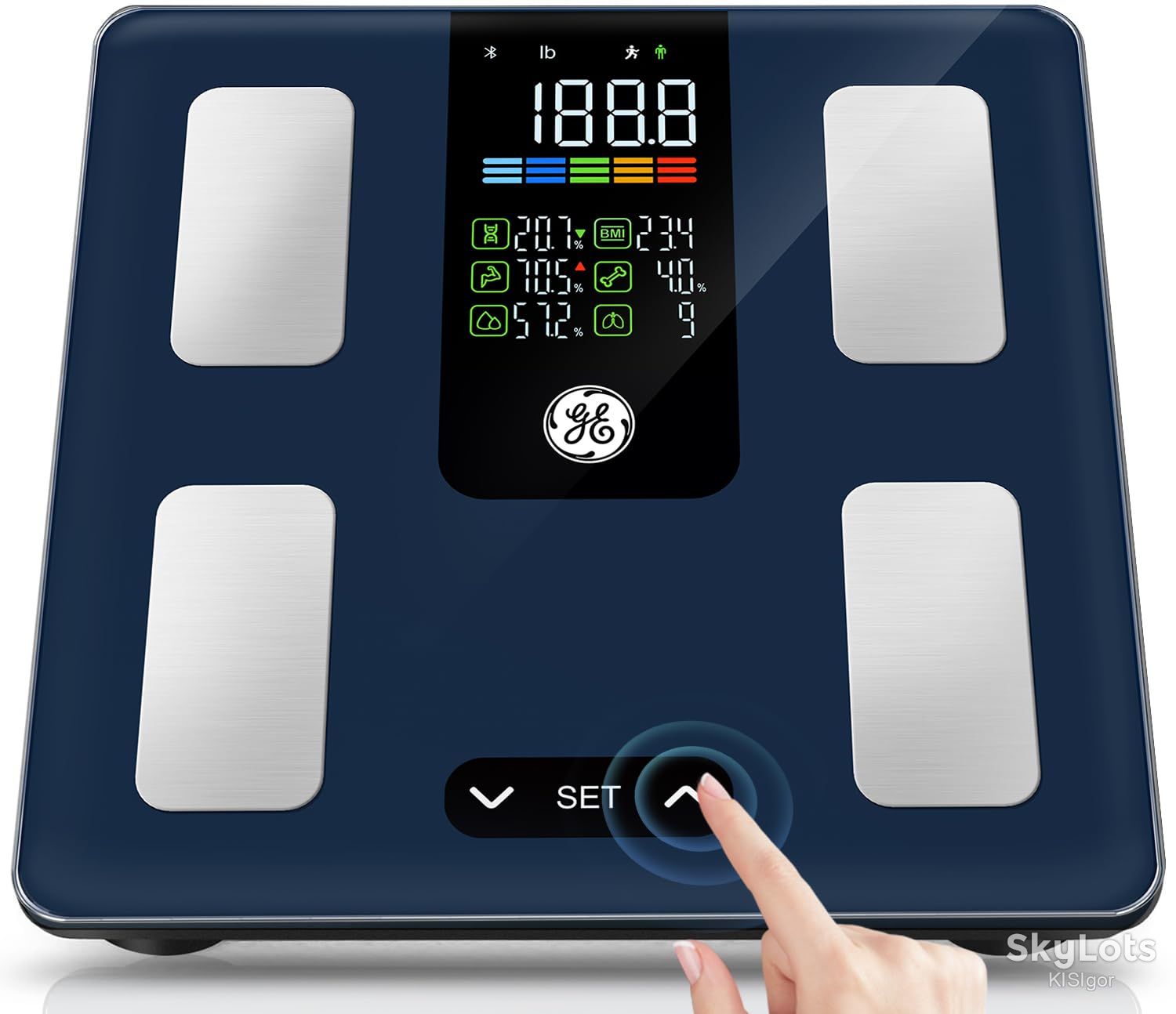 Розумні підлогові ваги GE Smart Body Fat Scale   (модель Fit Plus LN) *81196 - фото фото фото 0