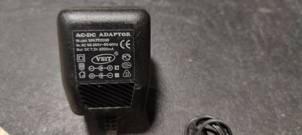 Блок питания БП AC/DC Adaptor SPA752000 7.5V 2000mA № 241206133 - фото фото фото 1