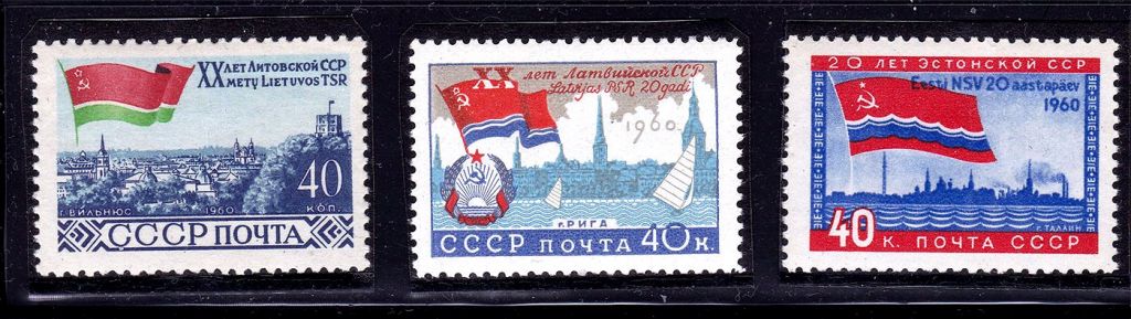 Флот .  СССР 1960 г  MNH  - Эстония , Латвия , Литва - фото фото фото 0