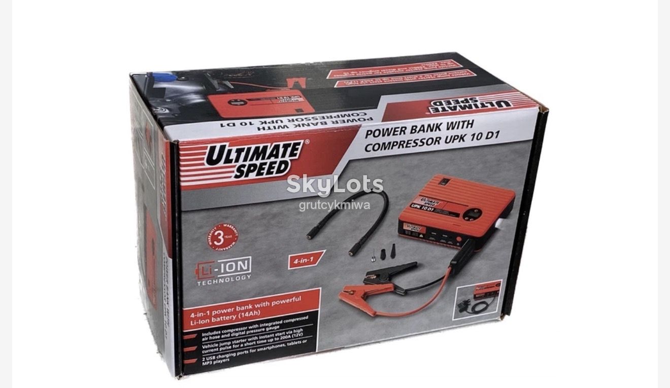 Бустер ULTIMATE -SPEED POWER BANK WITH COMPRESSOR UPK 10 D1 - фото фото фото 2