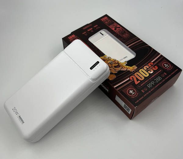 Power Bank Remax RPP-288 Pure White    (20000mAh/PD20W/1USB+QC3.0) - фото фото фото 0