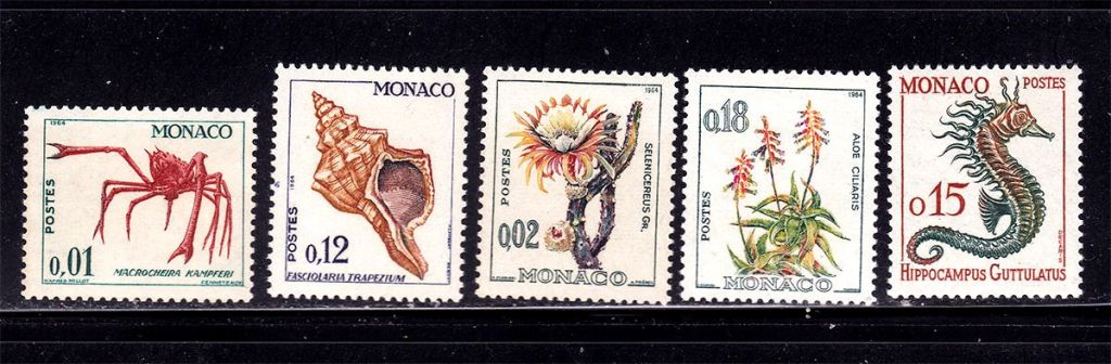 Фауна . Монако 1964 г MNH - флора - фото фото фото 0