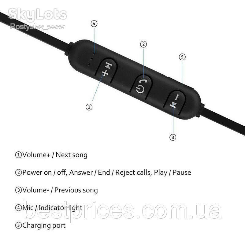 Bluetooth наушники гарнитура BM2 черные - фото фото фото 6