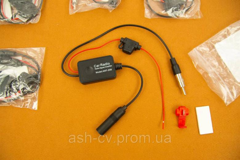 Автомобільний, підсилювач, радіо, FM, антени, Car Radio Signal Amplifier, ANT-208, ANT208 - фото фото фото 1