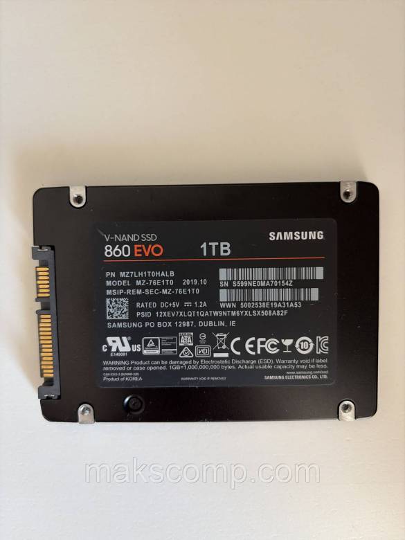 SSD Samsung 860 EVO 1Tb 2.5"  3D NAND SATAIII - фото фото фото 0