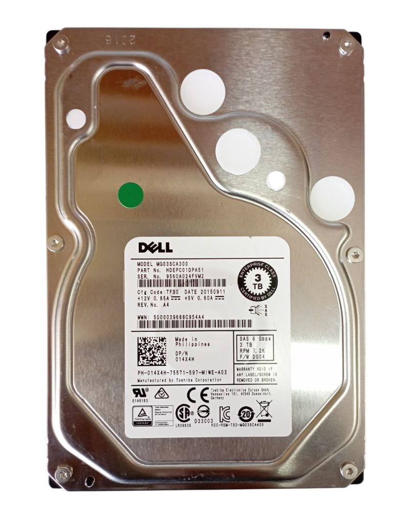 HDD 3.5 3TB SAS Toshiba MG03SCA300 7200/64mb для серверів - фото фото фото 0