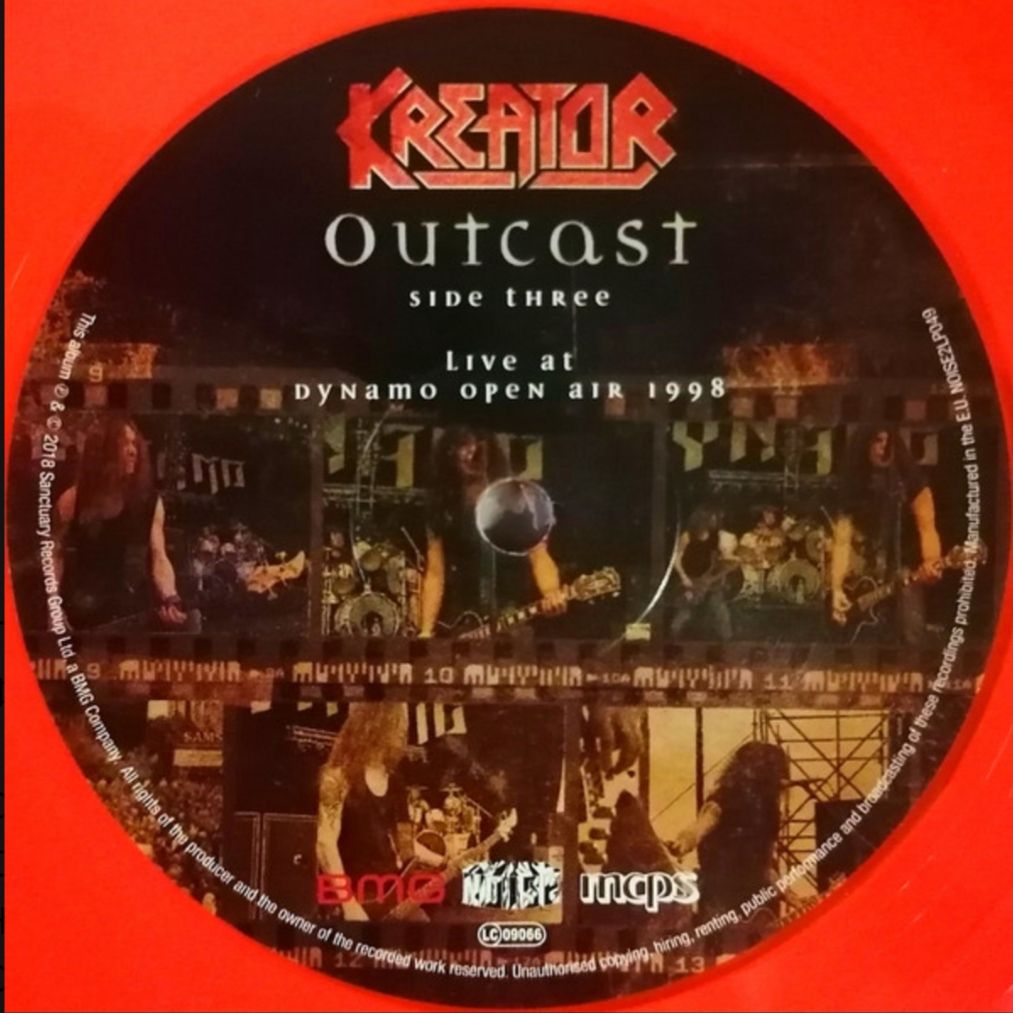 Kreator - Outcast - 1997.  (2LP). 12. Colour Vinyl. Пластинки. Europe - фото фото фото 12