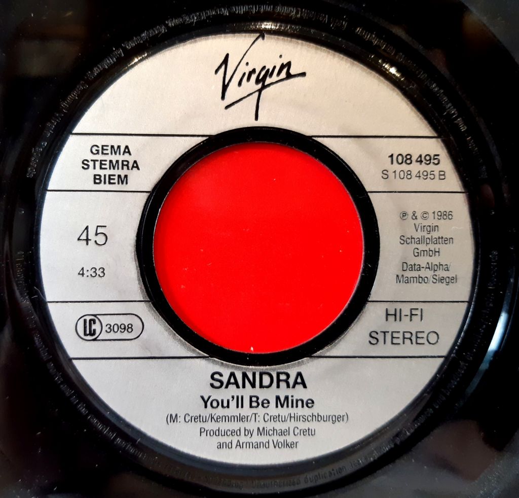 Sandra - Hi! Hi! Hi! - 1986.  (EP). 7. Vinyl. Пластинка. Germany. - фото фото фото 2
