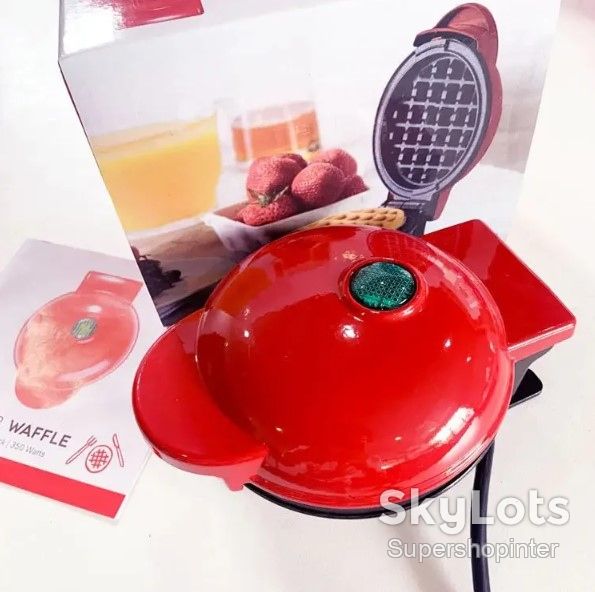 Вафельница мини для бельгийских вафель Mini Waffle Maker - фото фото фото 2