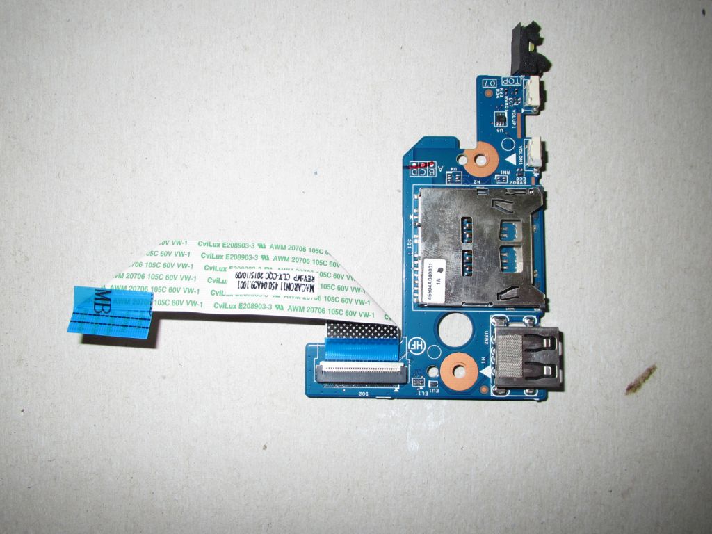 Плата USB + Card Reader ноутбука  HP Pavilion x360 11-k  (448.04A13.0011) - фото фото фото 0