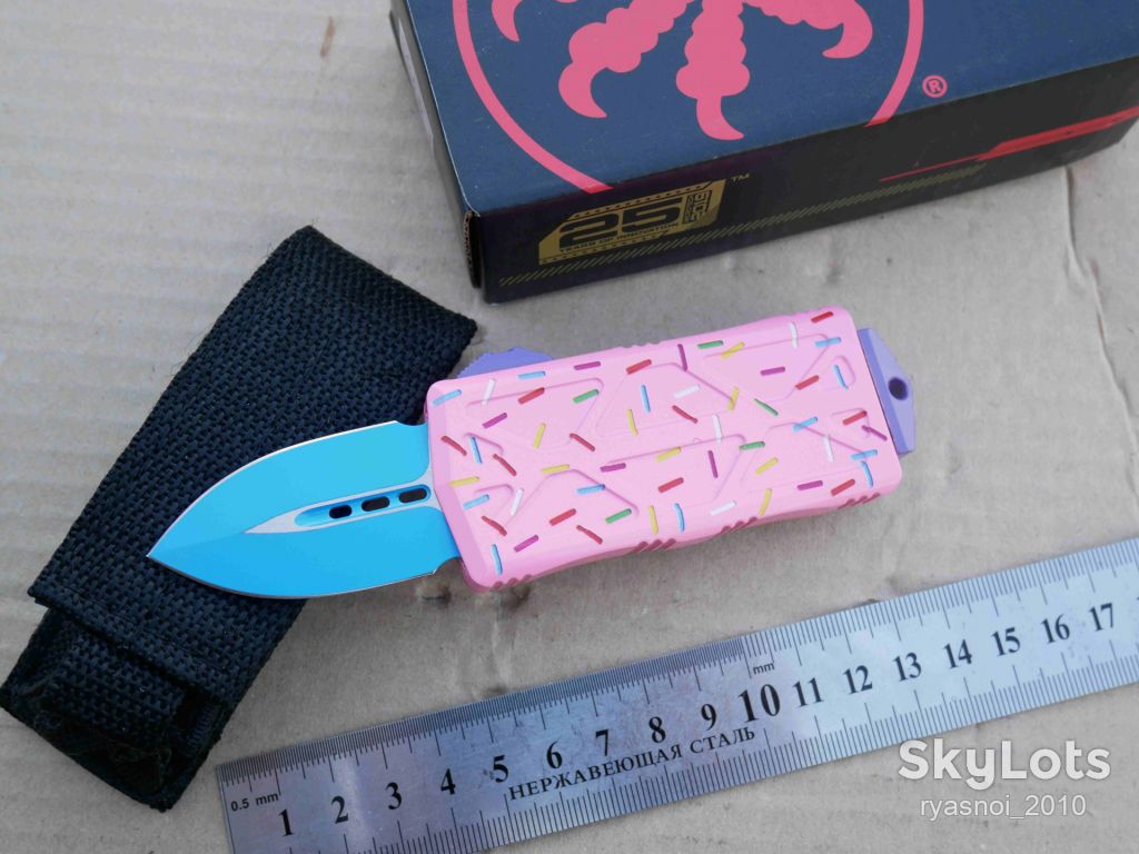 Microtech Exocet Dagger, Donut Pink, D2, Replica, Автомат, Tactical, EDC - фото фото фото 0