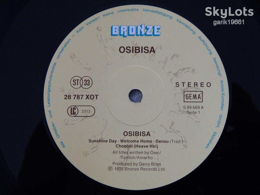 Osibisa ‎– Welcome Home   (Bronze ‎– 28 787 XOT, Germany) EX+/EX+ - фото фото фото 3