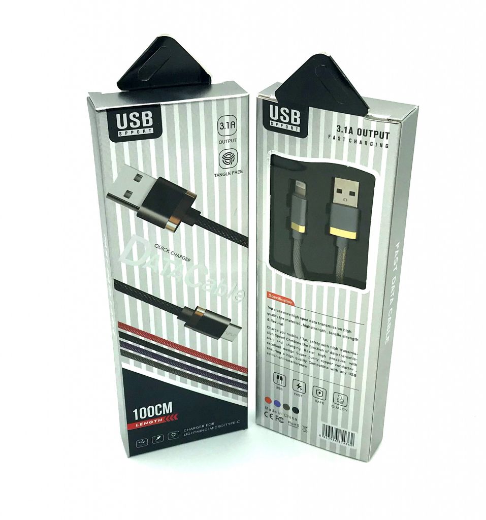 USB кабель / Дата кабель Fast Charge I-104 black-box Lighting Grey - фото фото фото 0