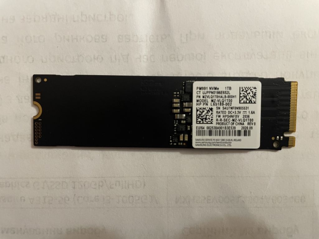 Nvme SSD Samsung PM991 1TB - фото фото фото 0
