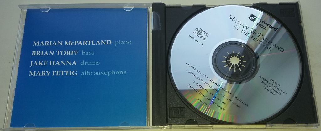 MARIAN McPARTLAND At The Festival  CD US - фото фото фото 1