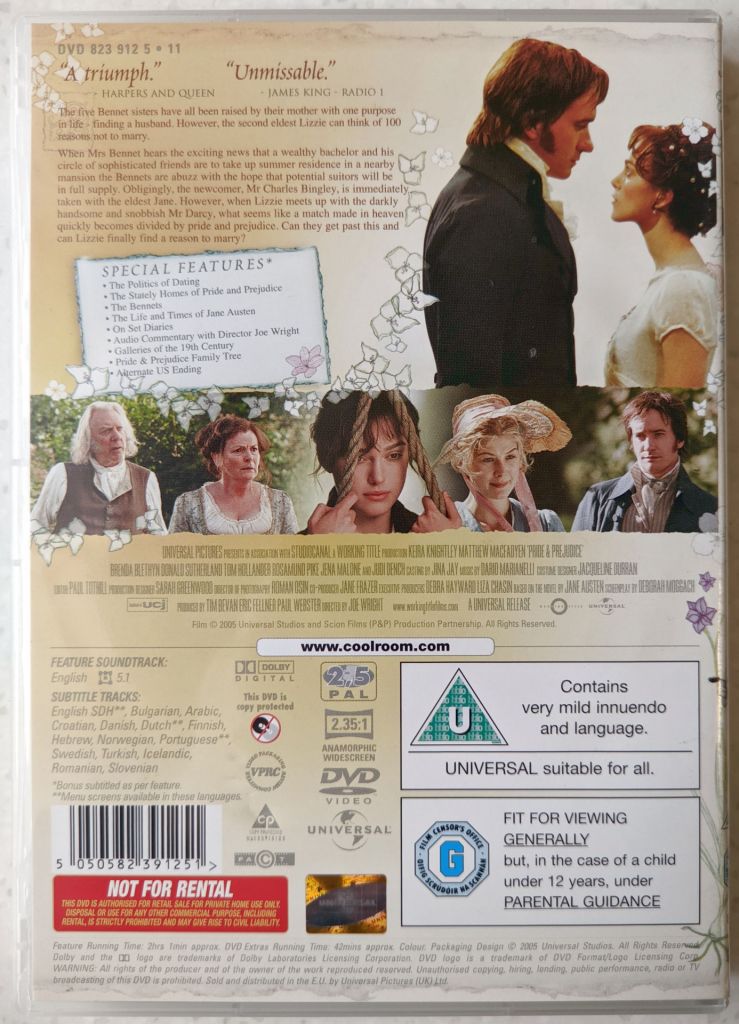 Pride &amp; Prejudice  (2005) На английском. - фото фото фото 2