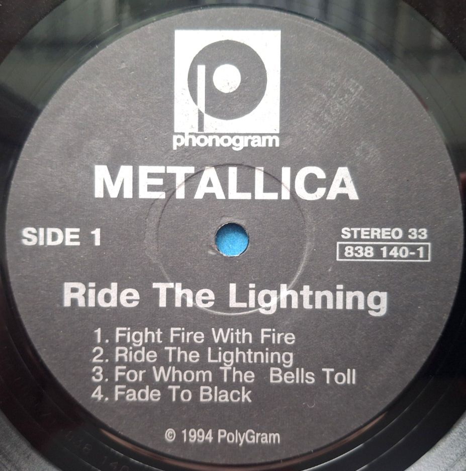 Metallica - Ride The Lightning - 1984.   (LP). 12. Vinyl. Пластинка. Rare. - фото фото фото 2