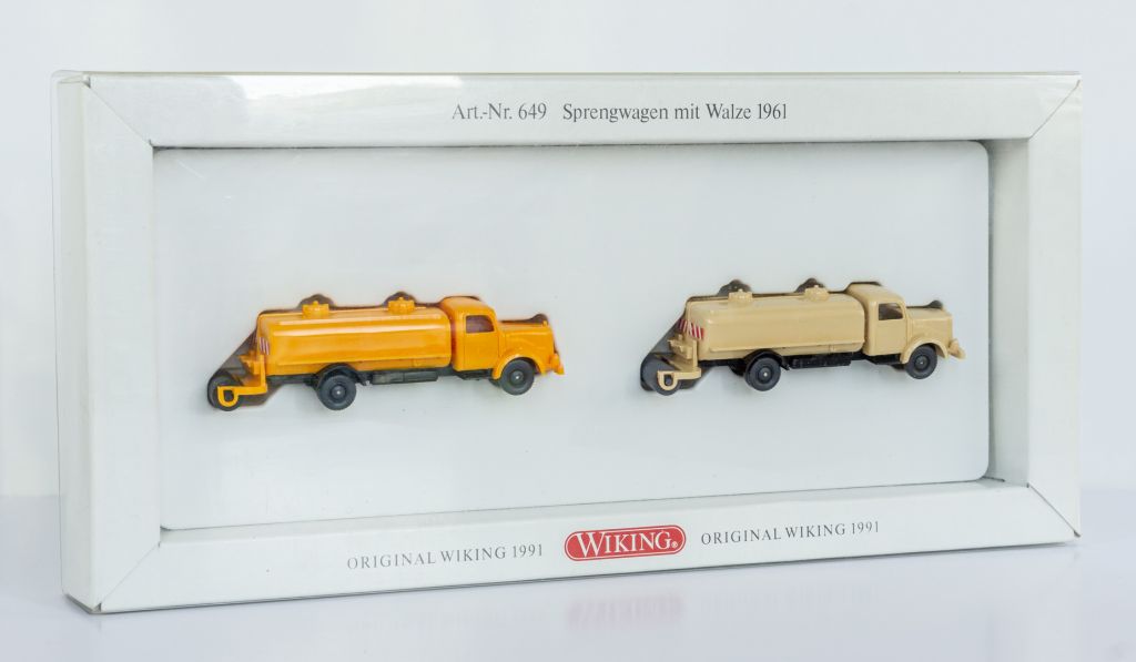 1:87 Set Mercedes-Benz L5000 W/rollers 1961, HO Wiking BOX SET #649 1991 - фото фото фото 0