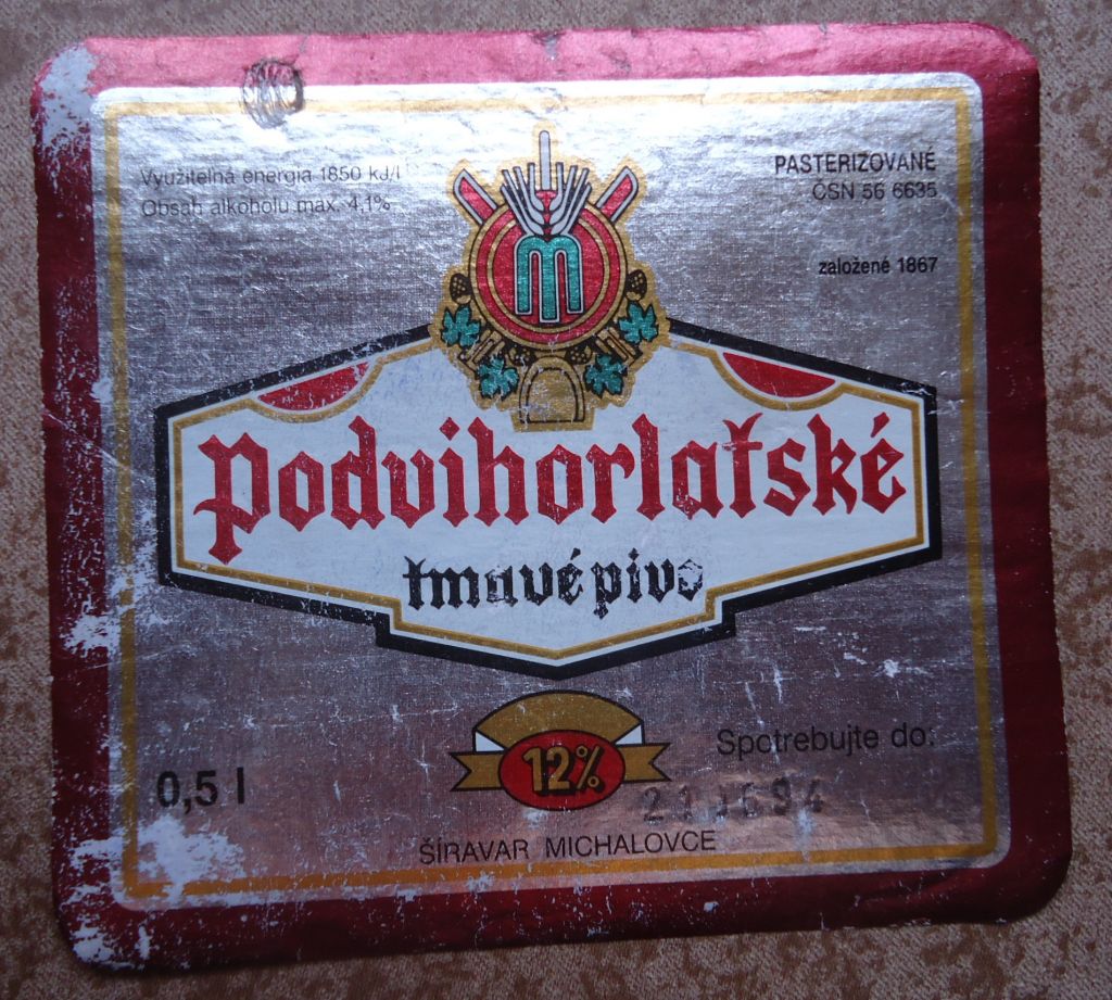 Пивные этикетки  PODVIHORLATSKE Чехия - фото фото фото 0