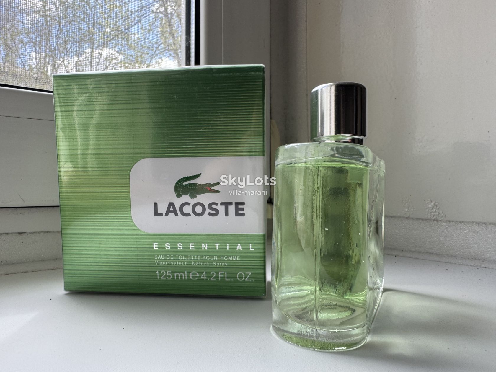 ХИТ! Модный классный парфюм Lacoste Essential For Мen БОЛЬШОЙ ОБЪЕМ-125ml НОВЫЙ - фото фото фото 2