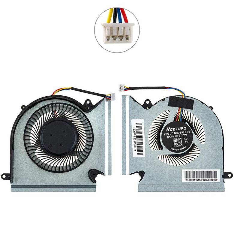 Вентилятор для ноутбука MSI GE66, GL66, GP66, MS-1541, MS-1542 (CPU+VGA FAN) (Кулер) - фото фото фото 0