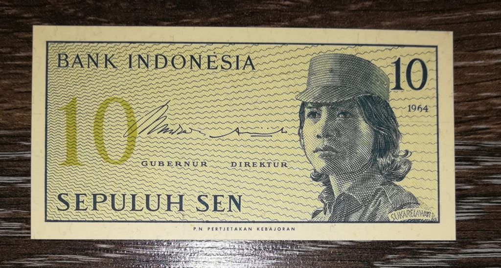 INDONESIA Індонезія 10 сен 1964 UNC № 008... - фото фото фото 0