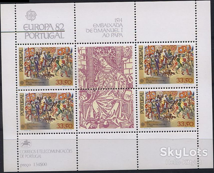 Португалия 1982 Европа СЕРТ Mi блок 35 MNH - фото фото фото 0