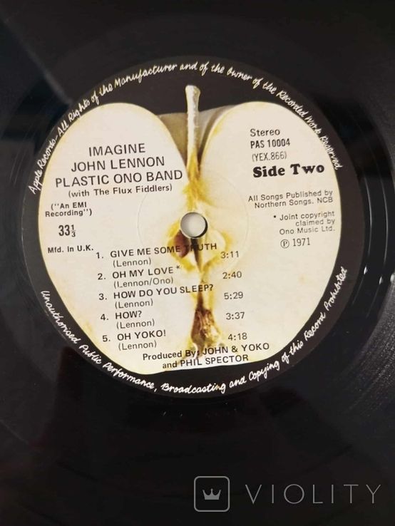 John Lennon - Imagine .Apple Records Пластинка - фото фото фото 4
