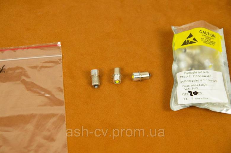 Лампочка, для, ліхтарика, 4-12V, LED, P13.5, P13.5S, PR2 - фото фото фото 5
