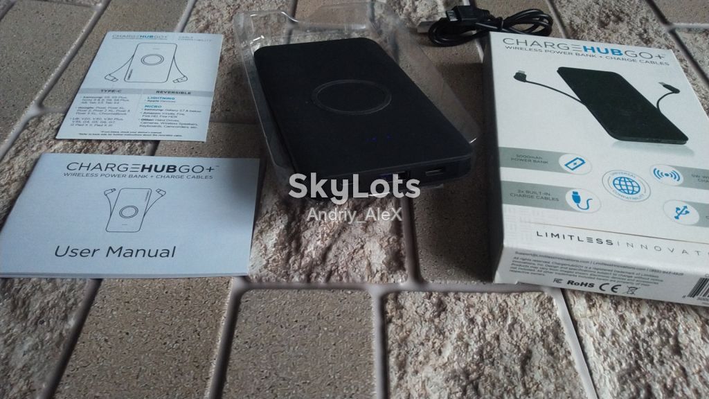 Amazon! Безпровідна зарядка Power Bank ChargeHubGo+  (QI зарядное устройство) - фото фото фото 2