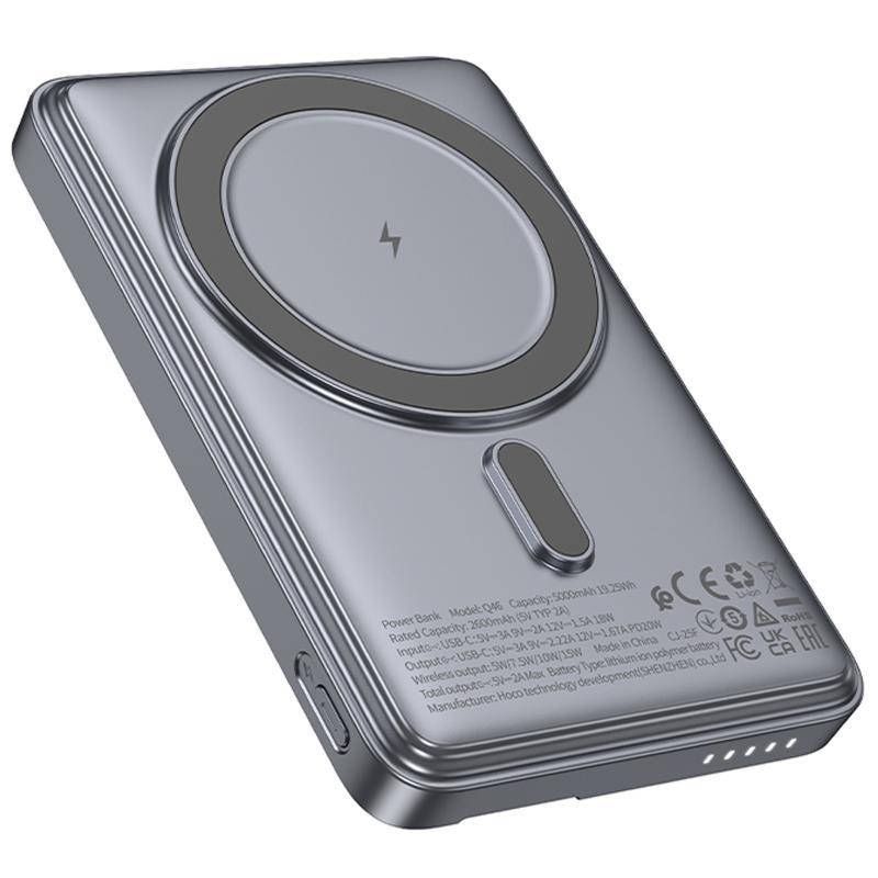 Портативний ЗП Power Bank Hoco Q46 Title PD20W з БЗП+card holder - фото фото фото 7