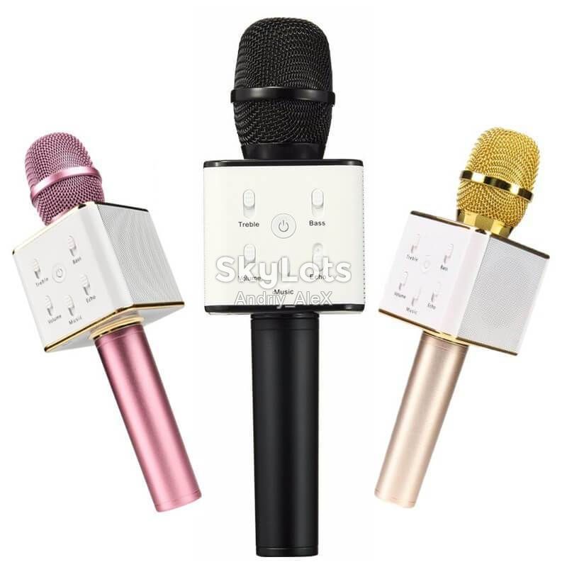 Bluetooth-мікрофон-караоке Wireless Microphone &amp; HiFi Speaker  (микрофон с чехлом) - фото фото фото 2