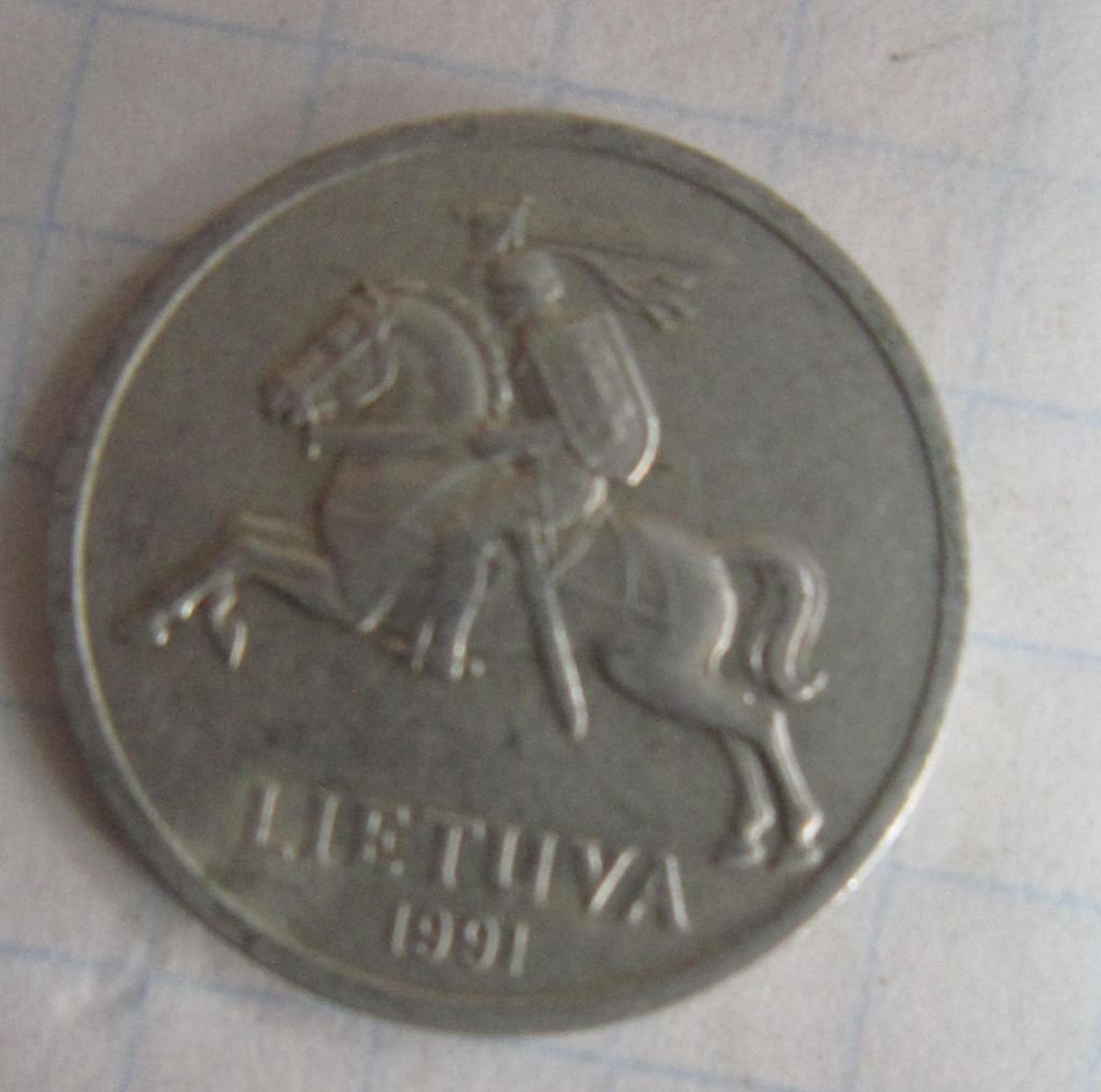 ЛИТВА.  1 ЦЕНТ 1991 Г. - фото фото фото 0