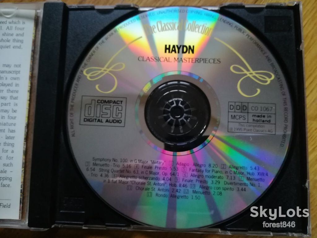Joseph Haydn-Classical masterpieces 67-Holland-состояние: 4+ - фото фото фото 7