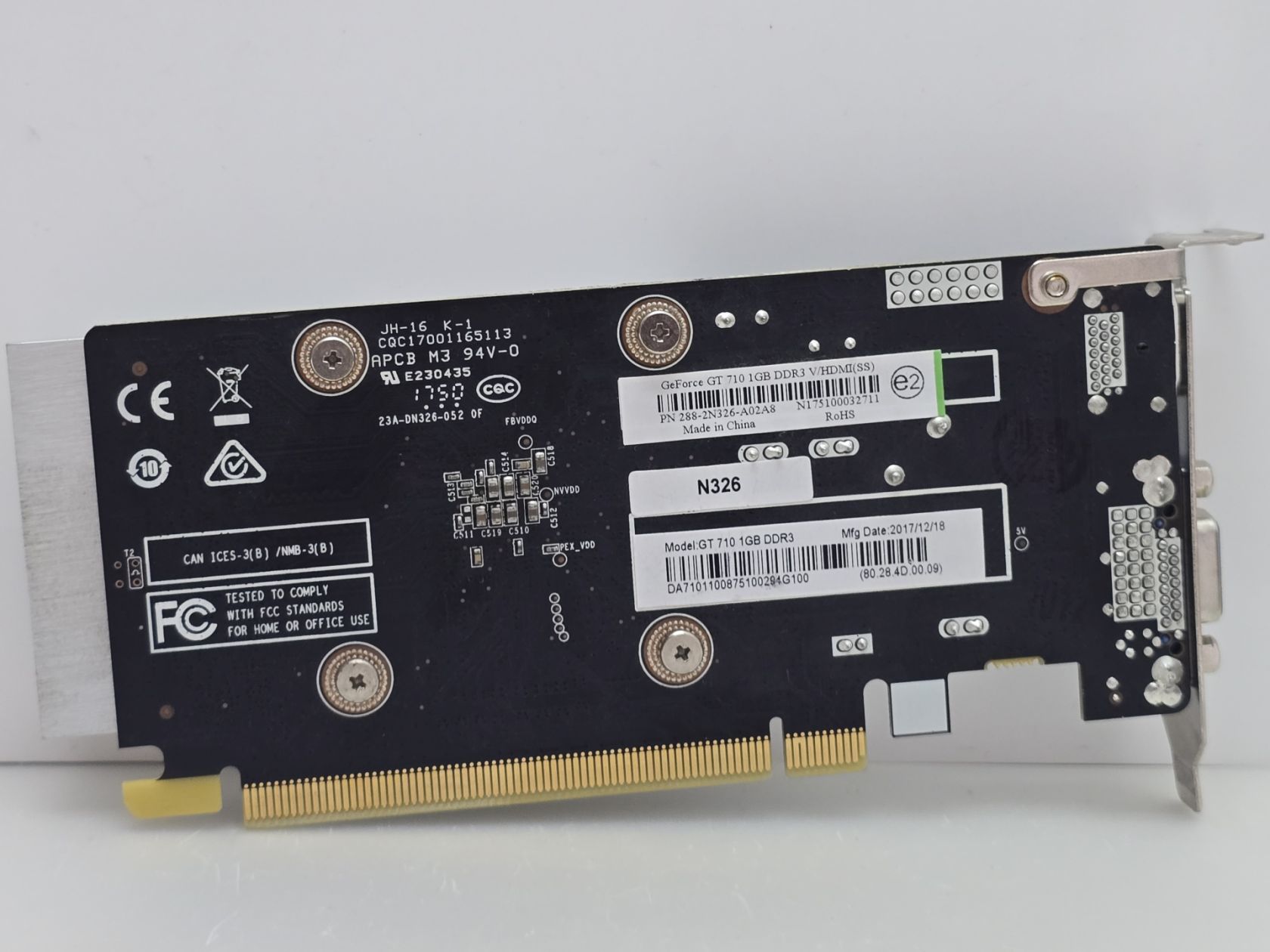 Відеокарта Nvidia GeForce GT 710 1GB   (Low profile, GDDR3,64 Bit,HDMI,PCI-Ex, Б/у) - фото фото фото 2