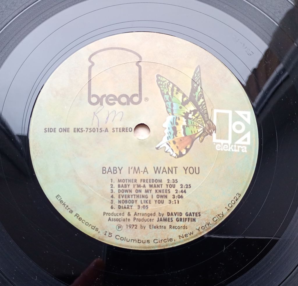 BREAD Baby I'm-A Want You LP  VG/EX  (No OIS) - фото фото фото 3