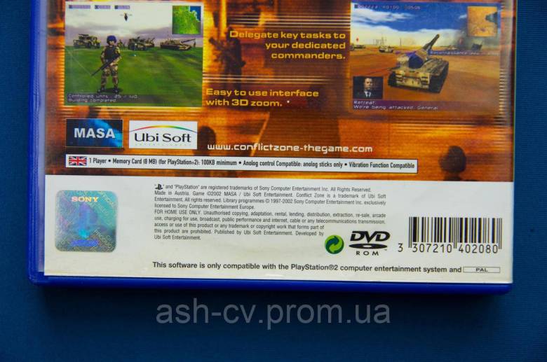 Диск для Playstation 2  гра Conflict Zone - фото фото фото 3