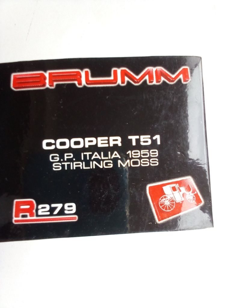 BRUMM COOPER T51 G.P ITALIA 1959 STIRLING MOSS  (NO 14) 1/43 - фото фото фото 1