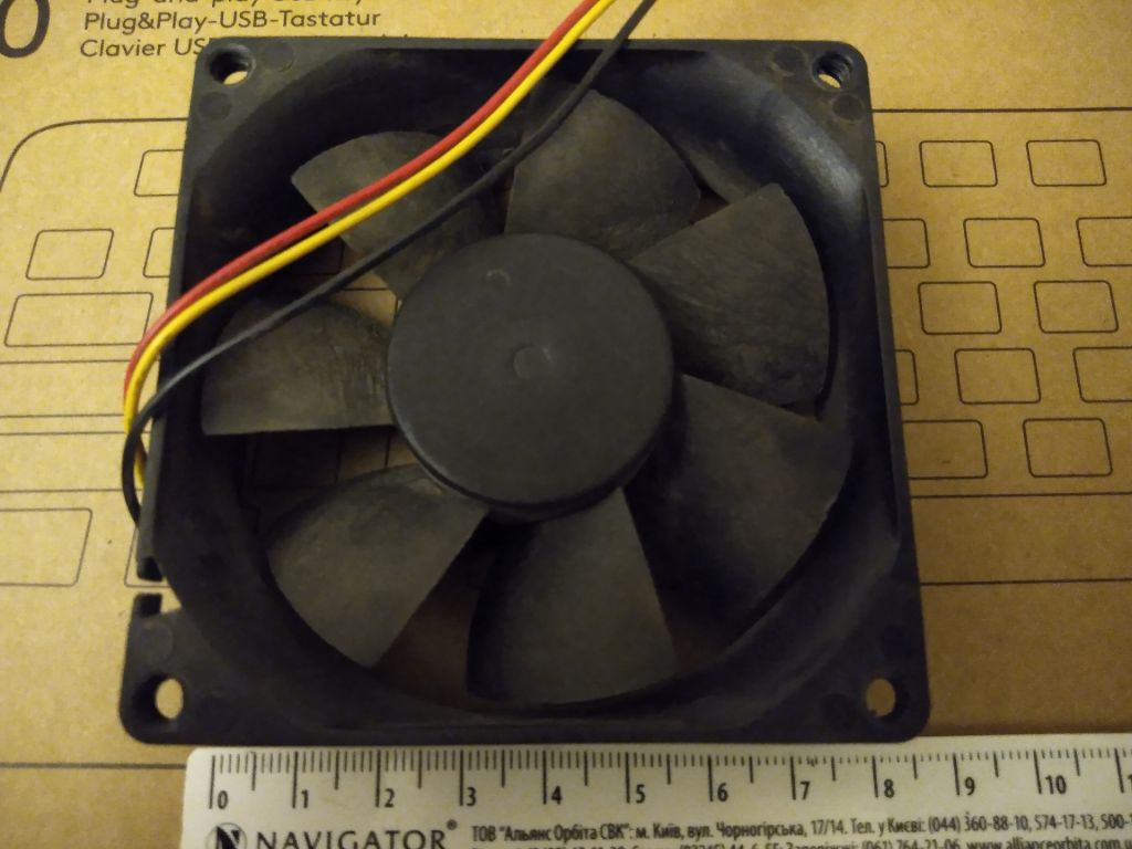 Вентилятор для комп'ютера FAN 0024 12V 0.11A 80m 3pin - фото фото фото 0